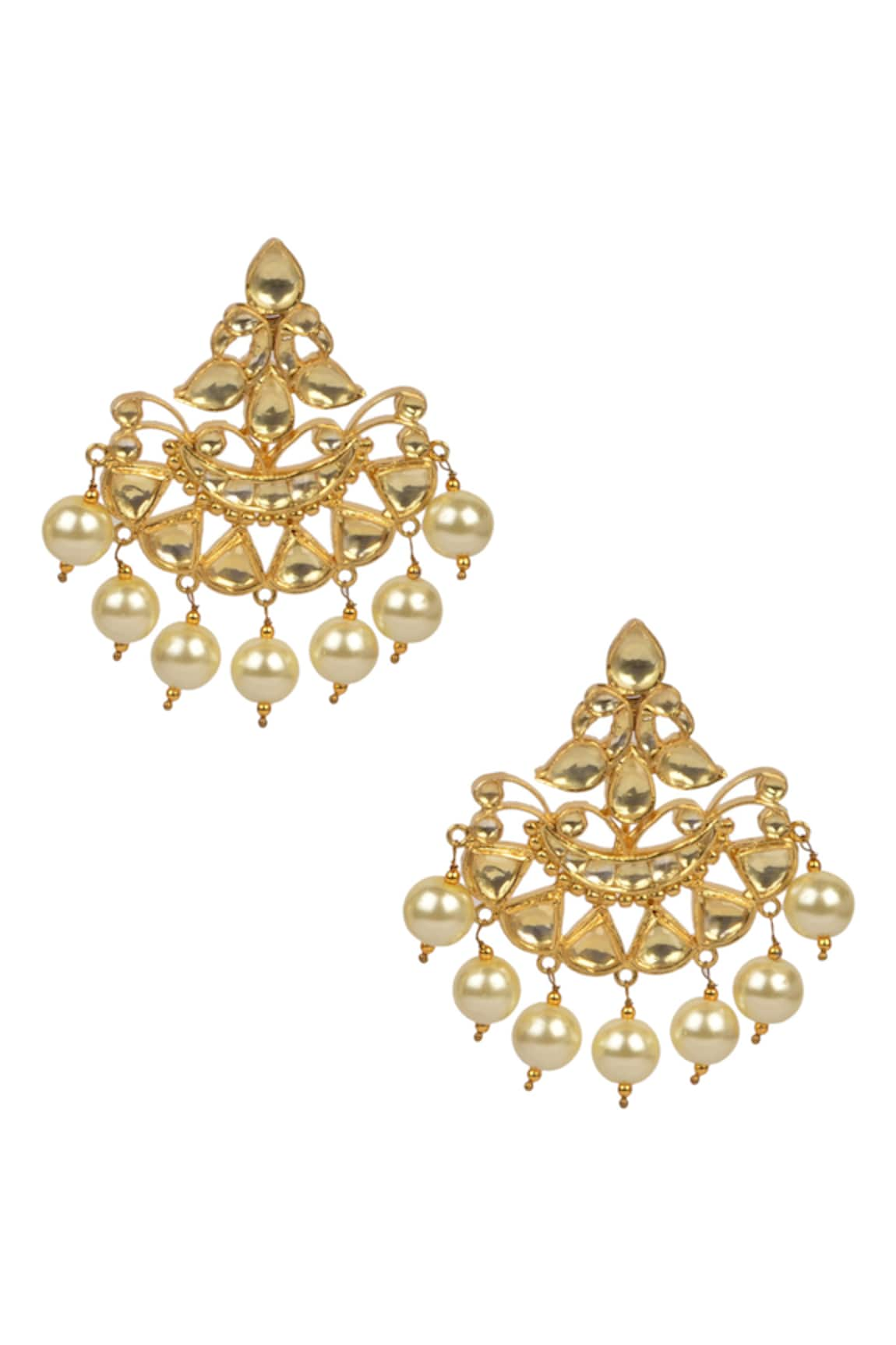 Ajooni Jewels Kundan Dangler Earrings