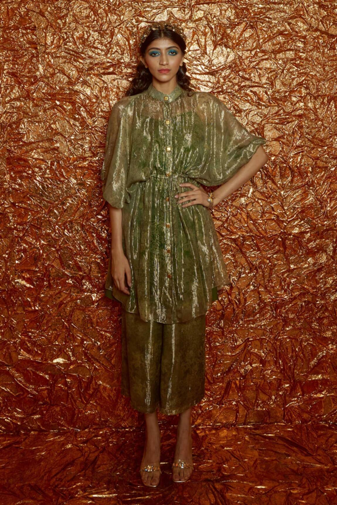 Nirmooha Printed Kaftan & Pant Set 