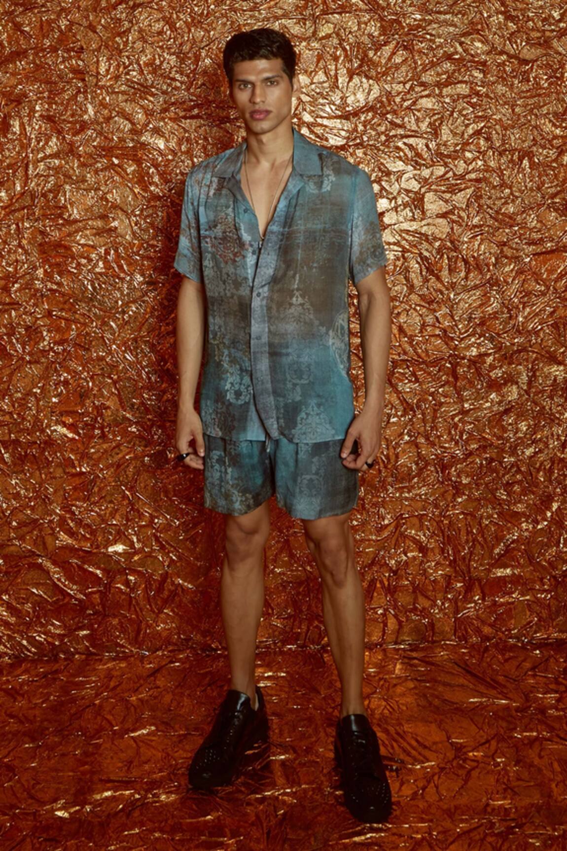 Nirmooha Printed Shirt & Shorts Set 