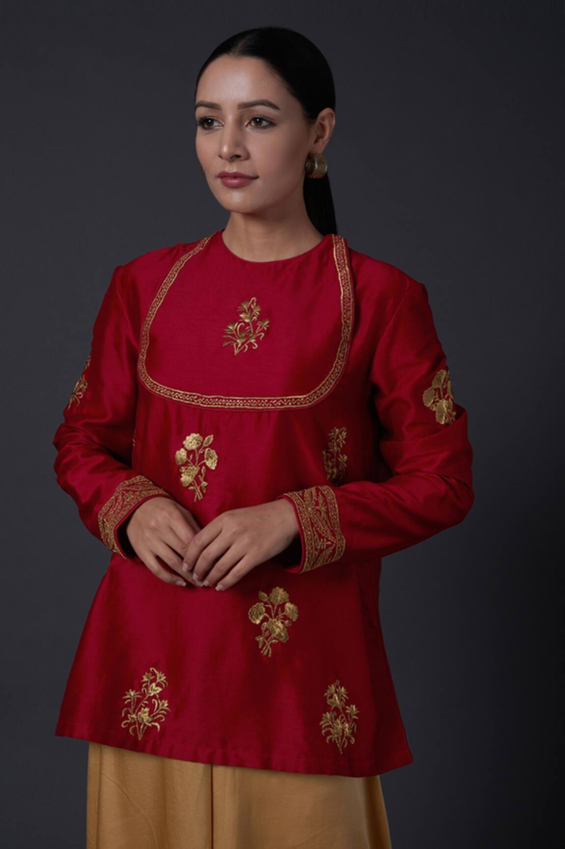 Balance by Rohit Bal Chanderi Silk Zari Work Tunic 