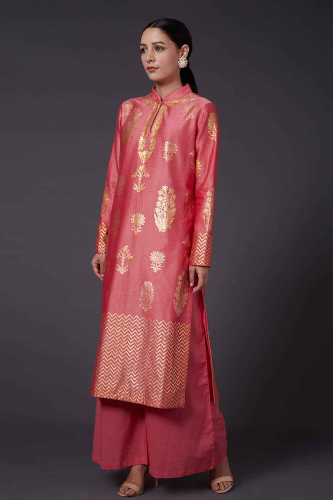 Rohit Bal Designs Pvt Ltd Silk Chanderi Kurta & Palazzo Set 