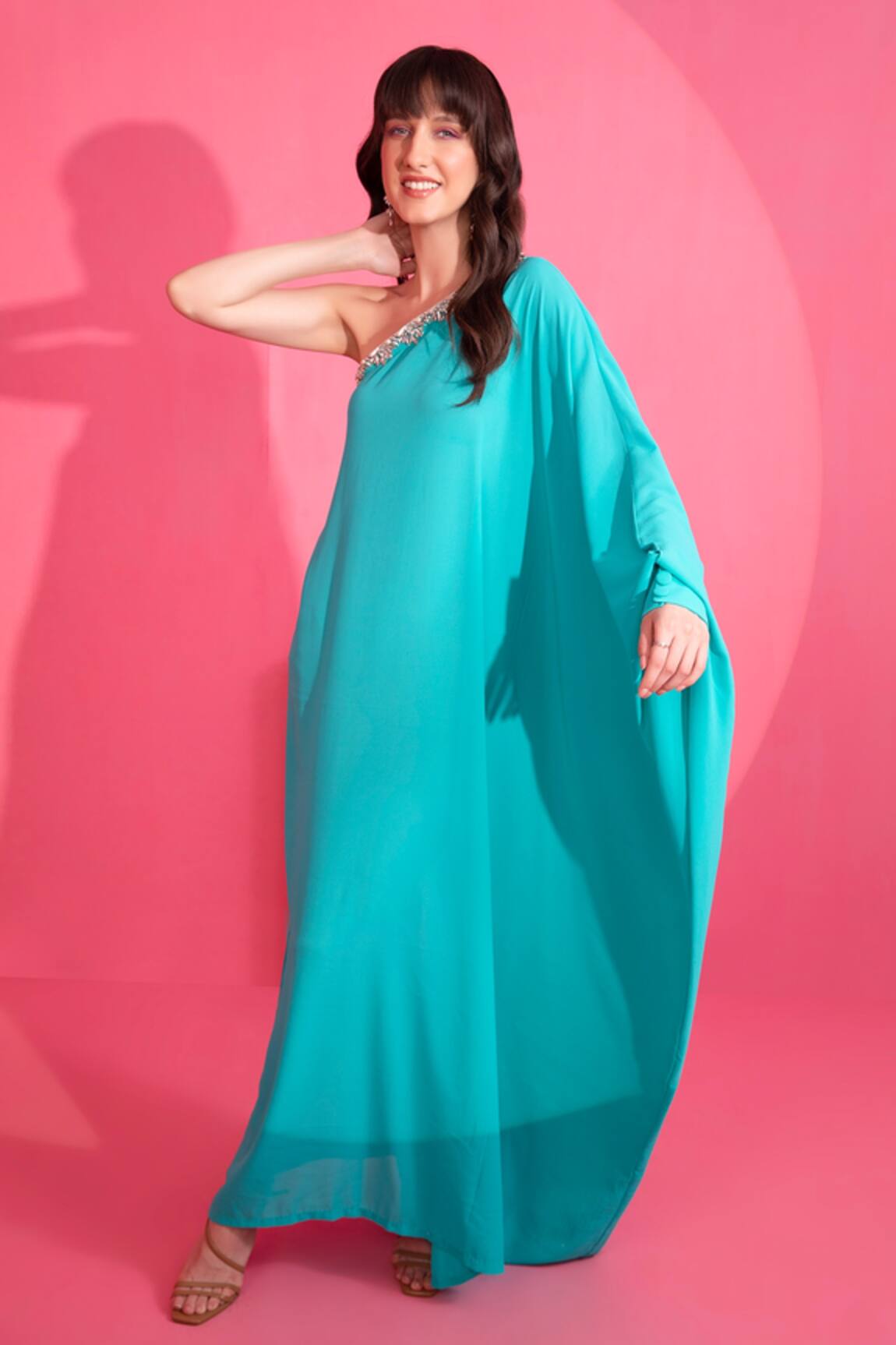 Mani Bhatia One Shoulder Kaftan 