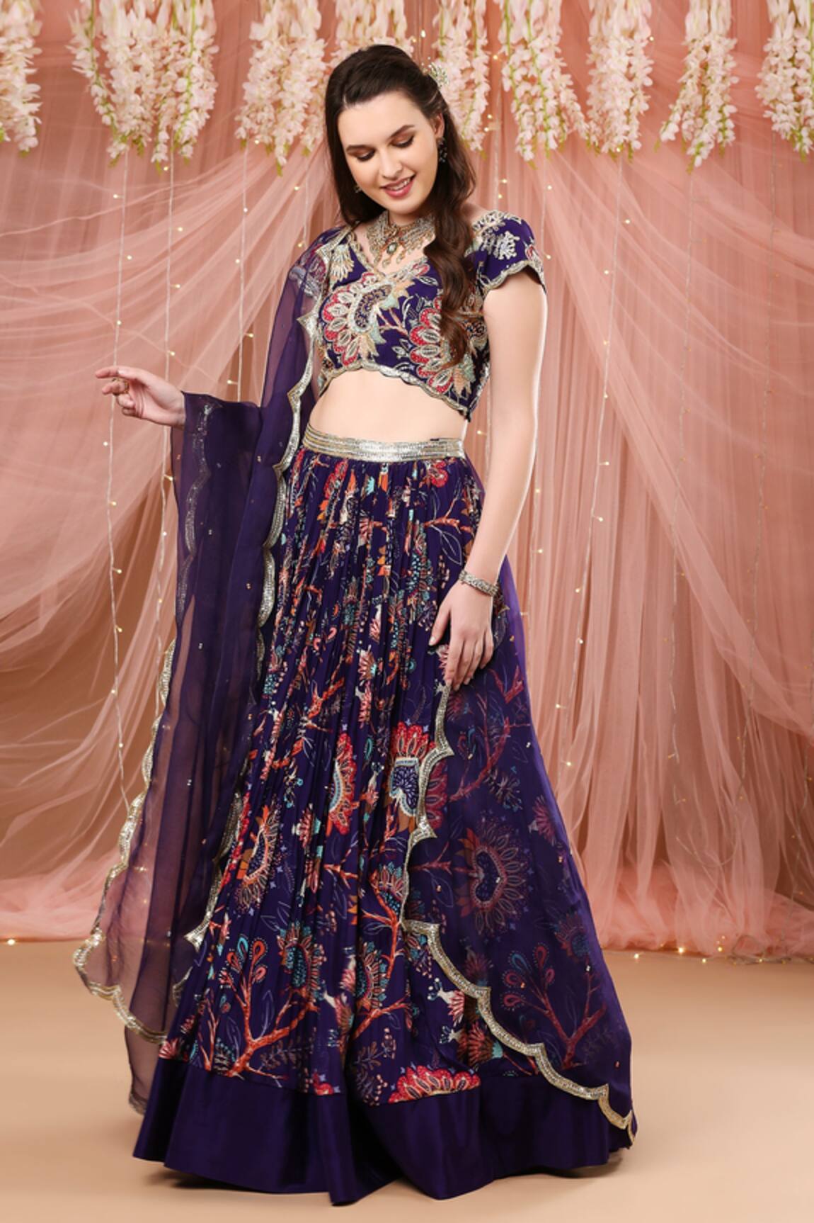 Aayushi Maniar Floral Print Lehenga Set