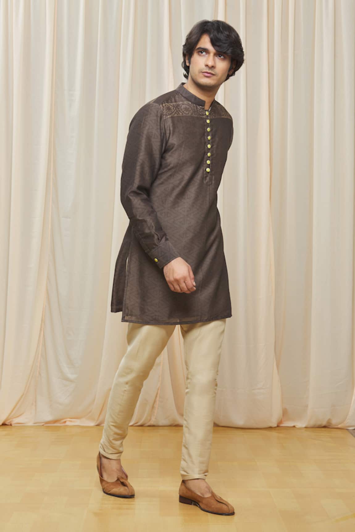 Gaurav Katta Cotton Silk Pyjama