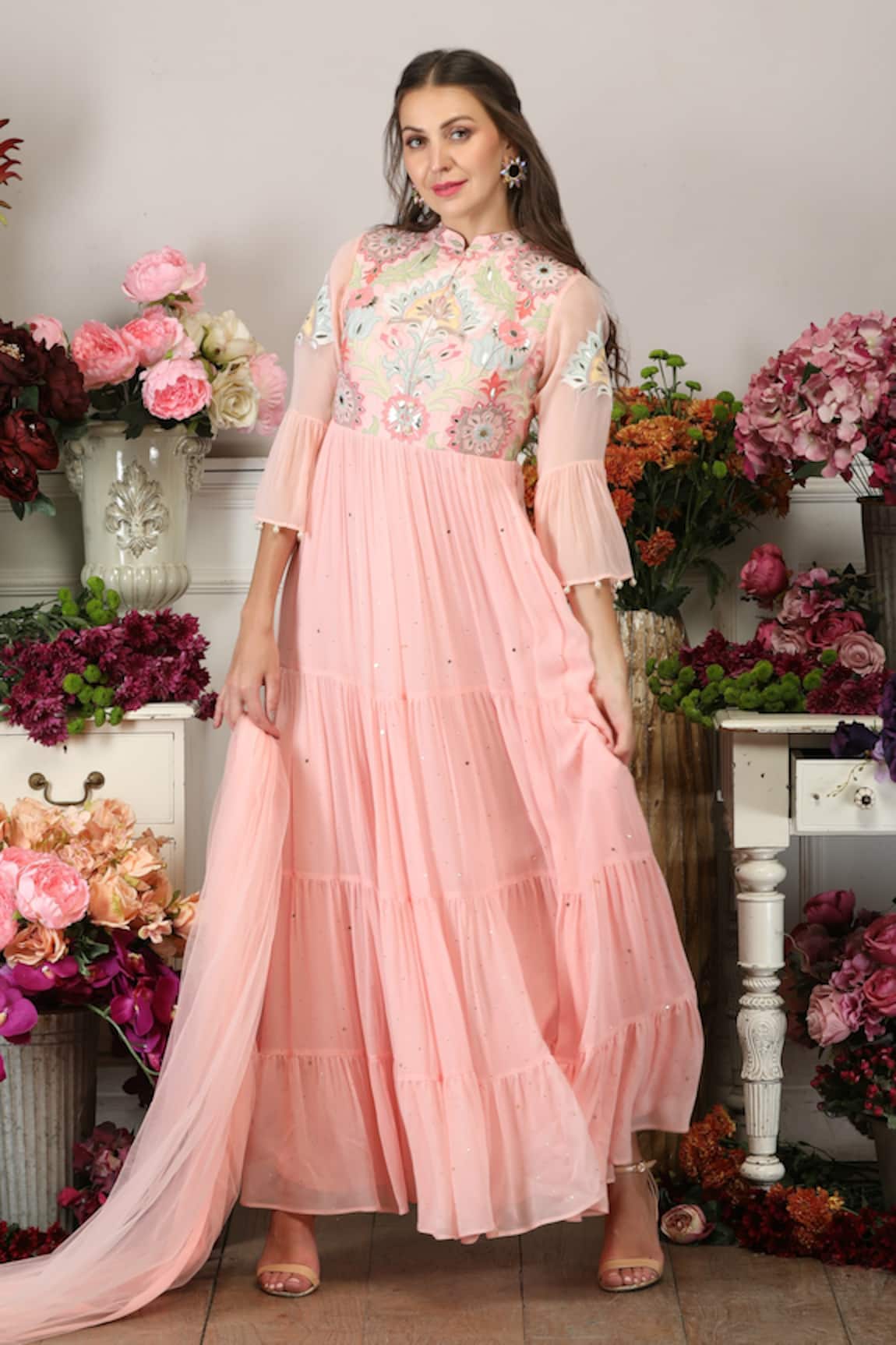 Seams Pret And Couture Sheena Embroidered Anarkali Set