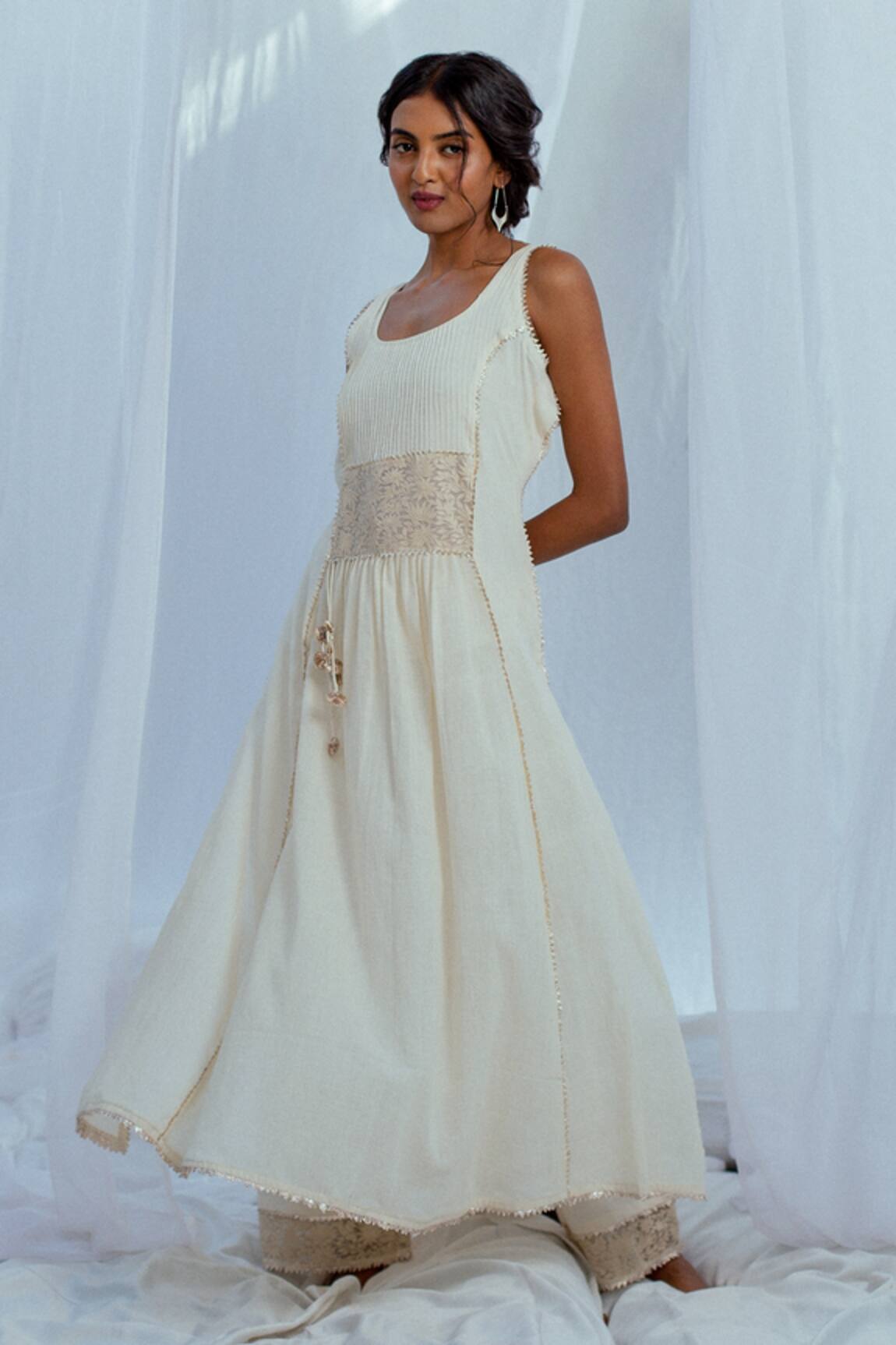 Latha Puttanna Jahnvika Handwoven Cotton Tunic