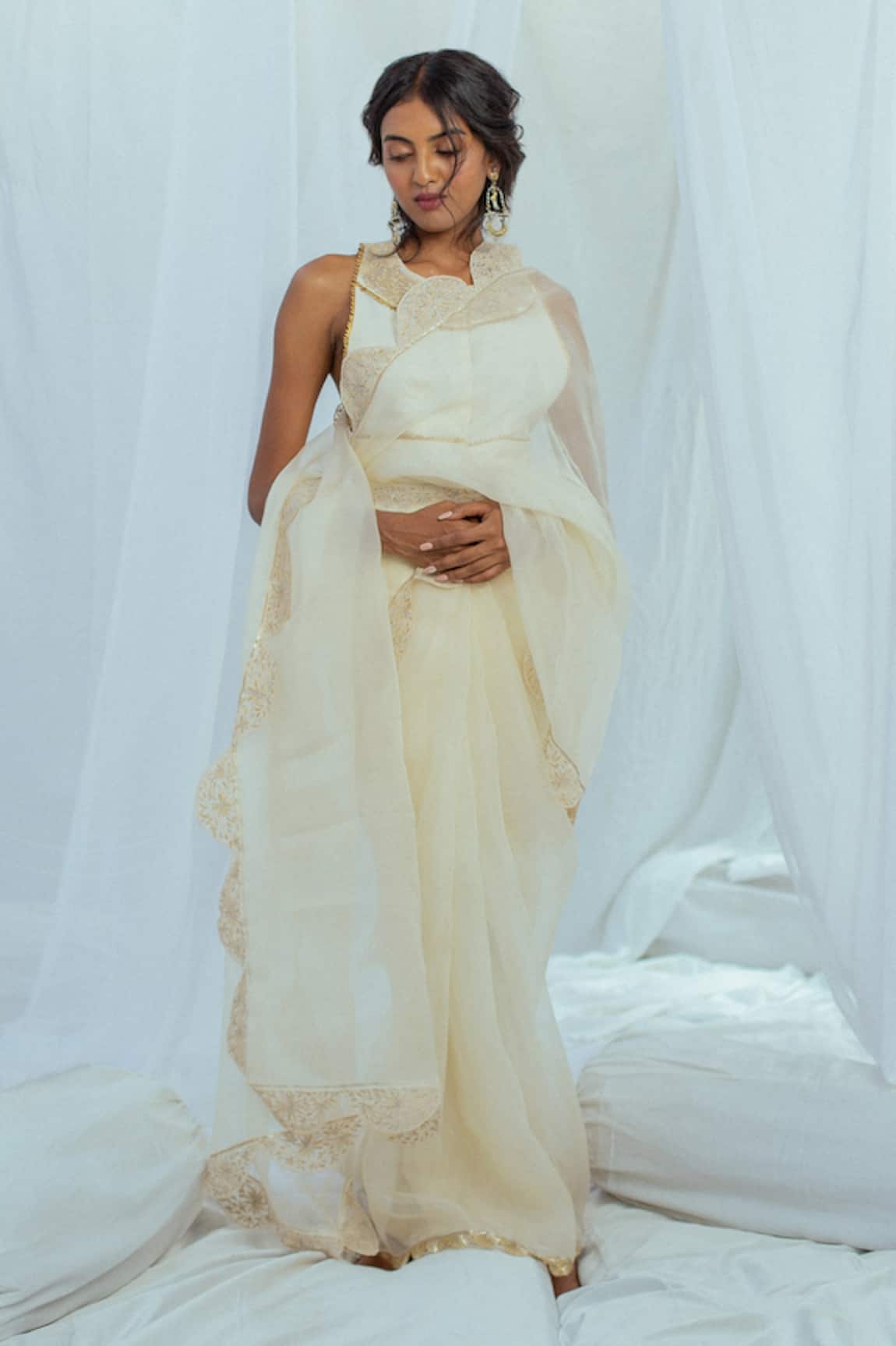 LATHA PUTTANNA Bairavi Silk Organza Saree 
