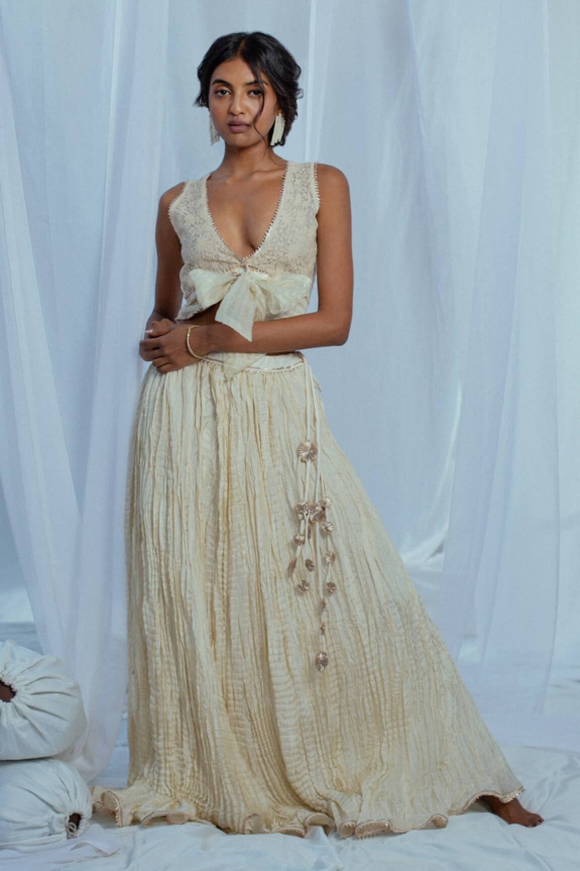 Latha Puttanna Chandini Handwoven Cotton Blouse