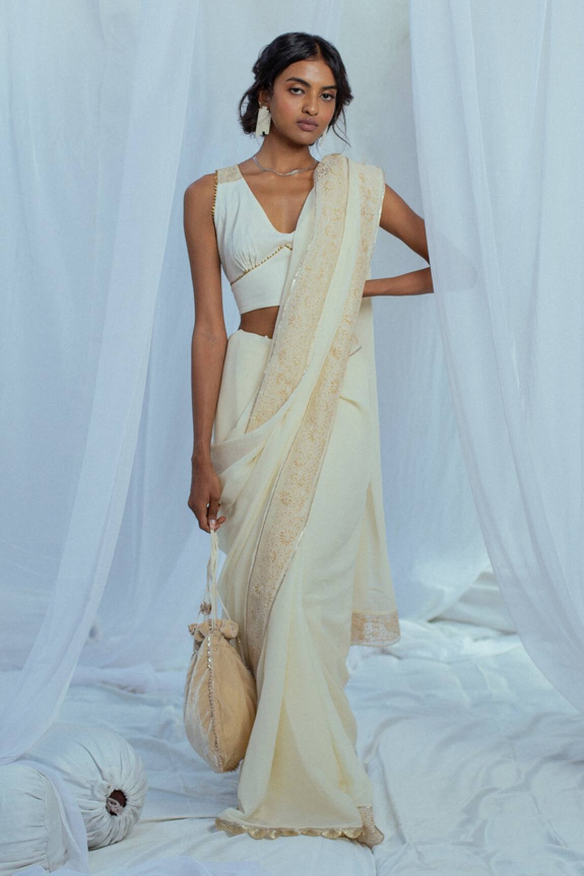 Latha Puttanna Danya Handwoven Cotton Blouse