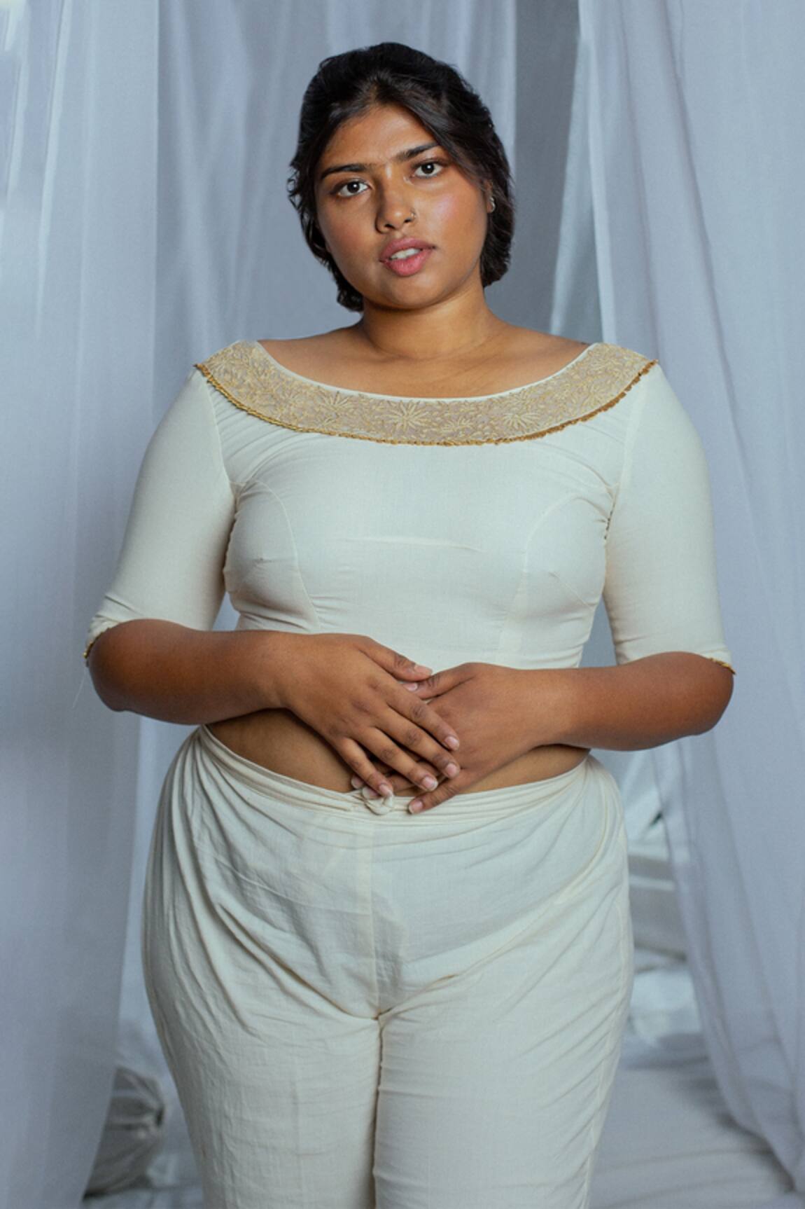 Latha Puttanna Gaanya Handwoven Cotton Blouse