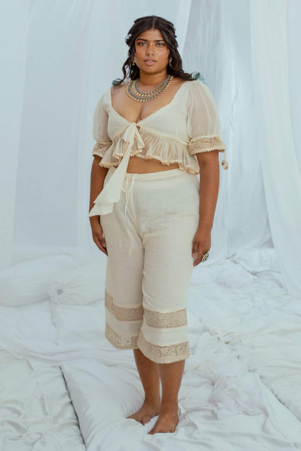 Latha Puttanna Geeti Handwoven Cotton Blouse 
