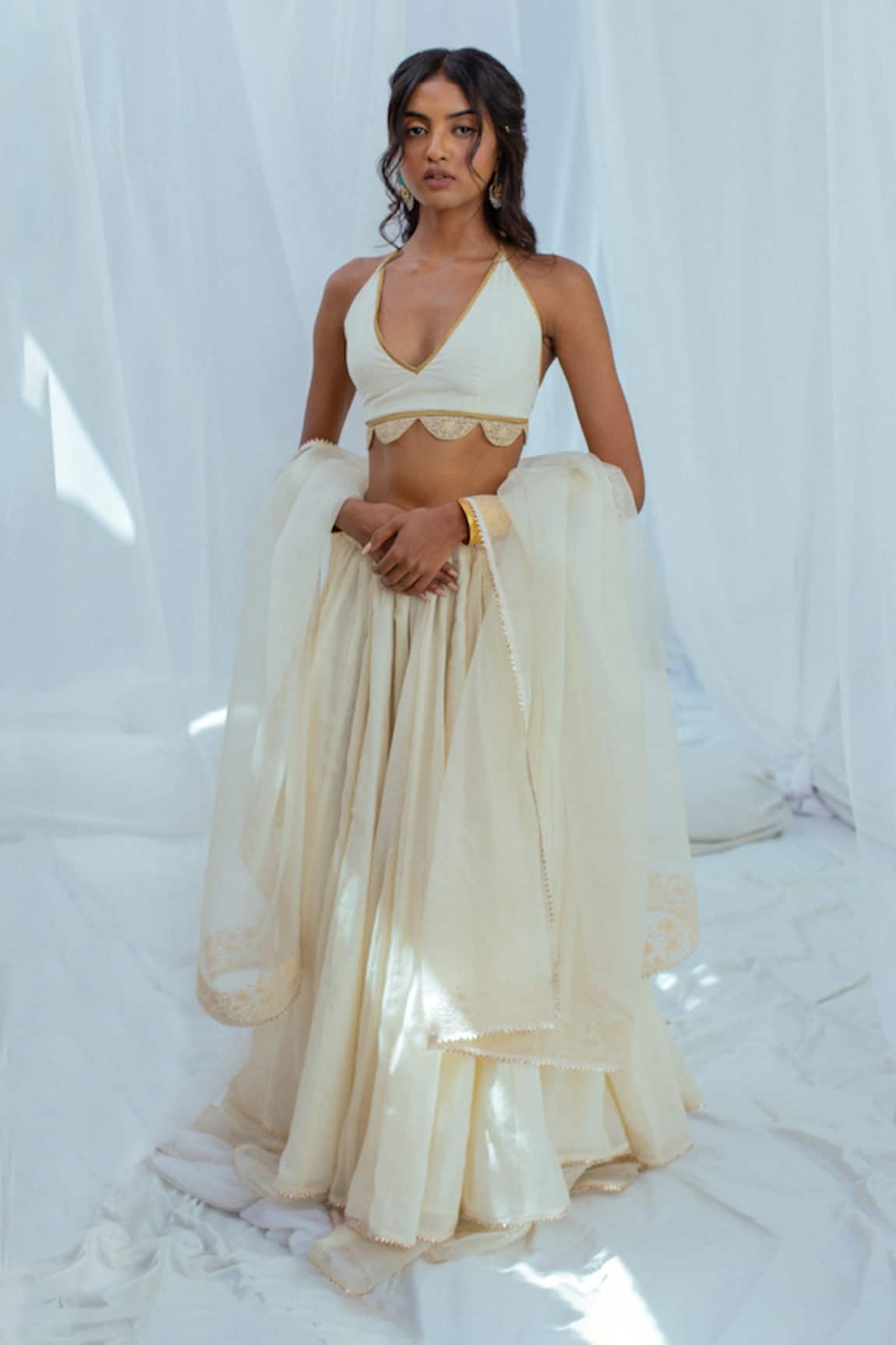 Latha Puttanna Hara Silk Organza Dupatta