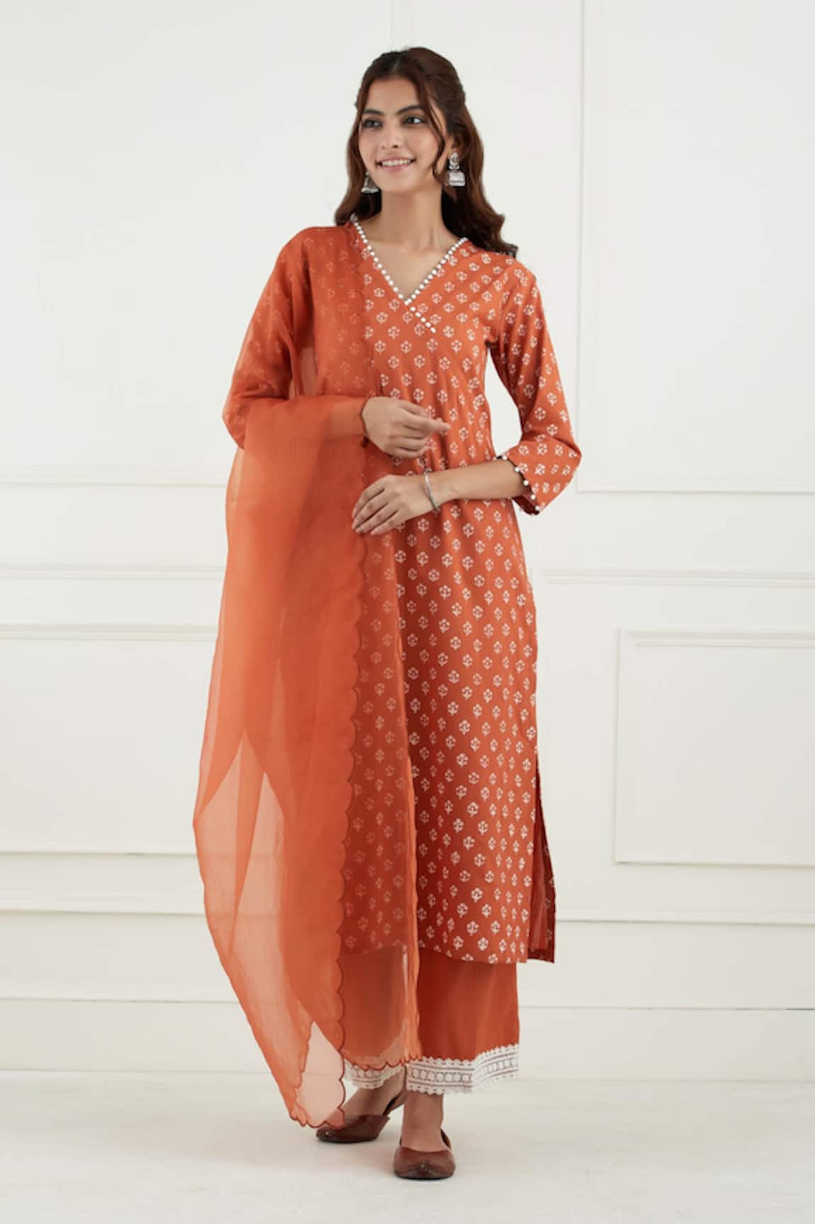 Tashee Cotton Floral Print Kurta Set 