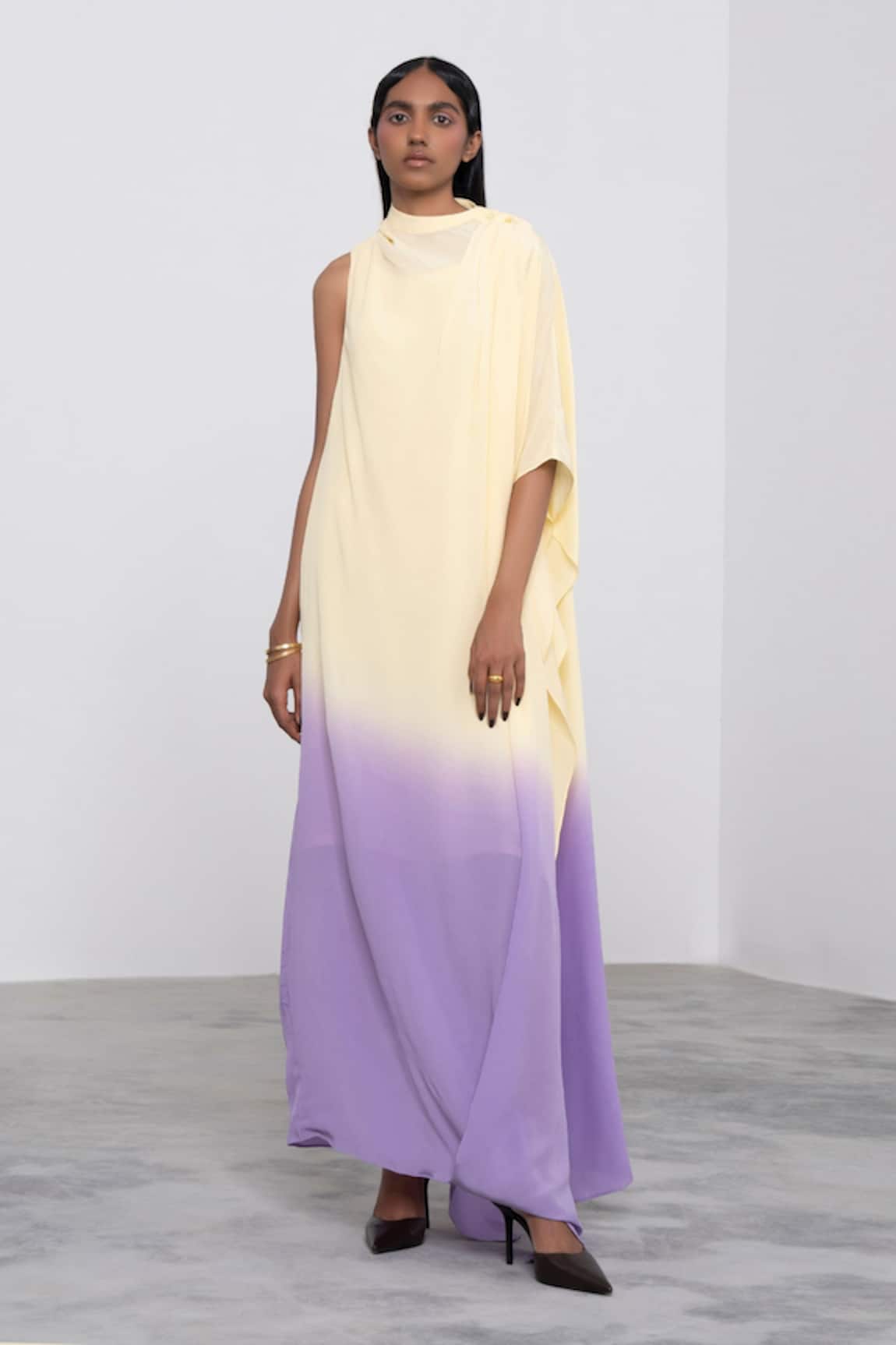 Corpora Studio Silk Draped Dress