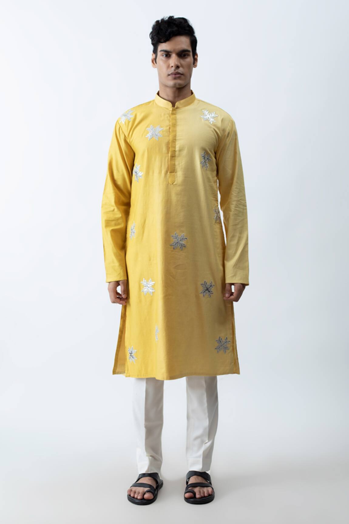 Kaka Calcutta Applique Work Kurta & Pant Set 