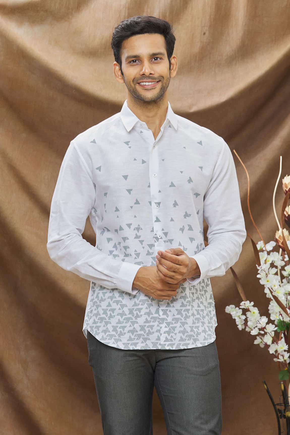 Vivek Karunakaran Geometric Print Shirt