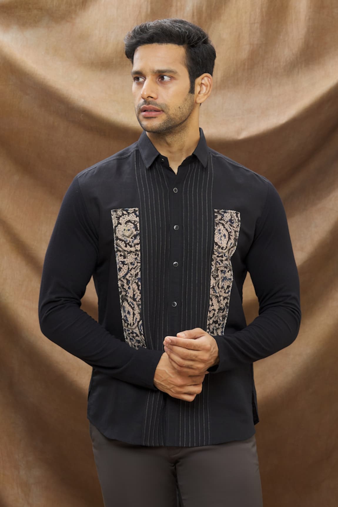 Vivek Karunakaran Kalamkari Patchwork Shirt