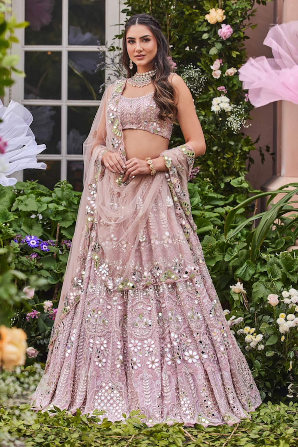 SurabhiChopraLabel Embroidered Bridal Lehenga Set