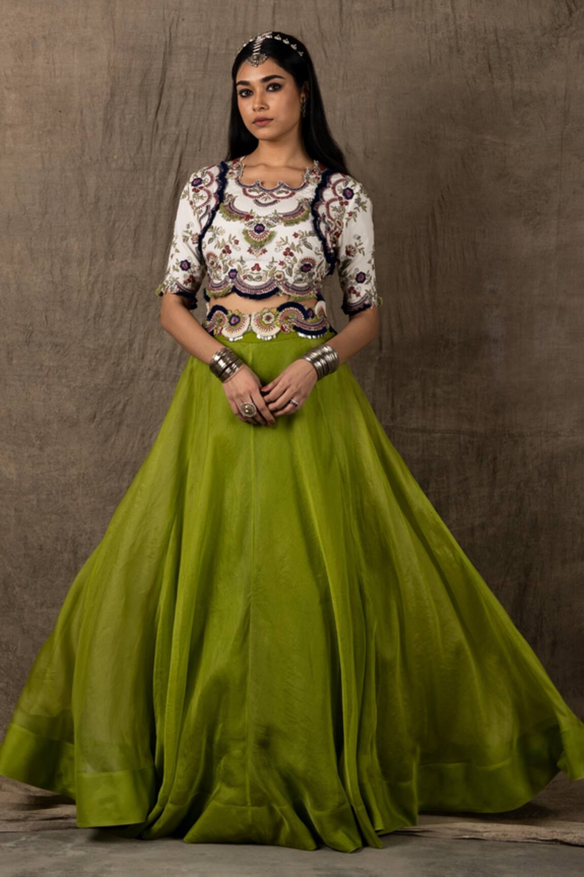 Nupur Kanoi Lehenga & Embroidered Blouse Set
