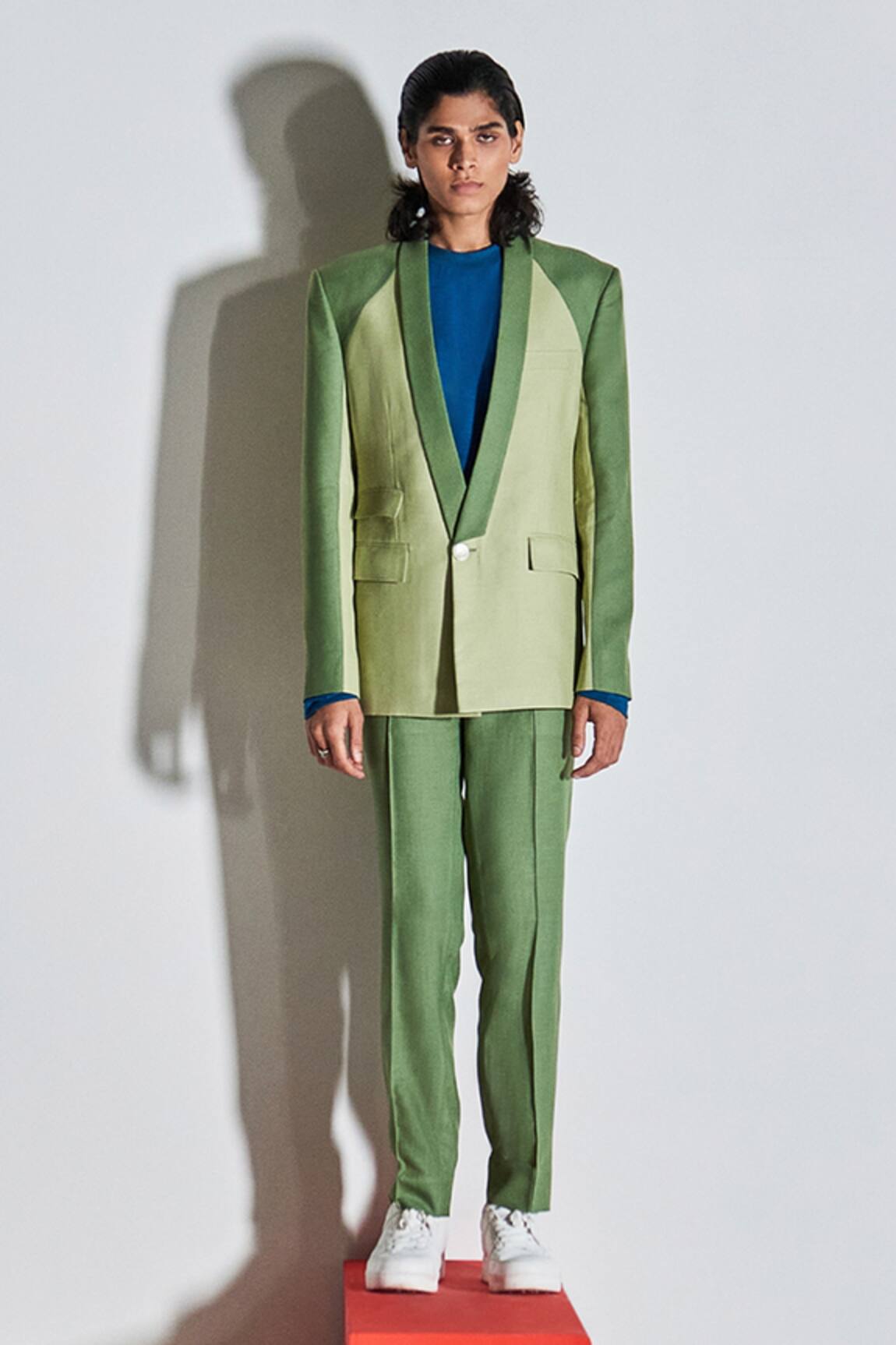 Line out line Color Block Blazer