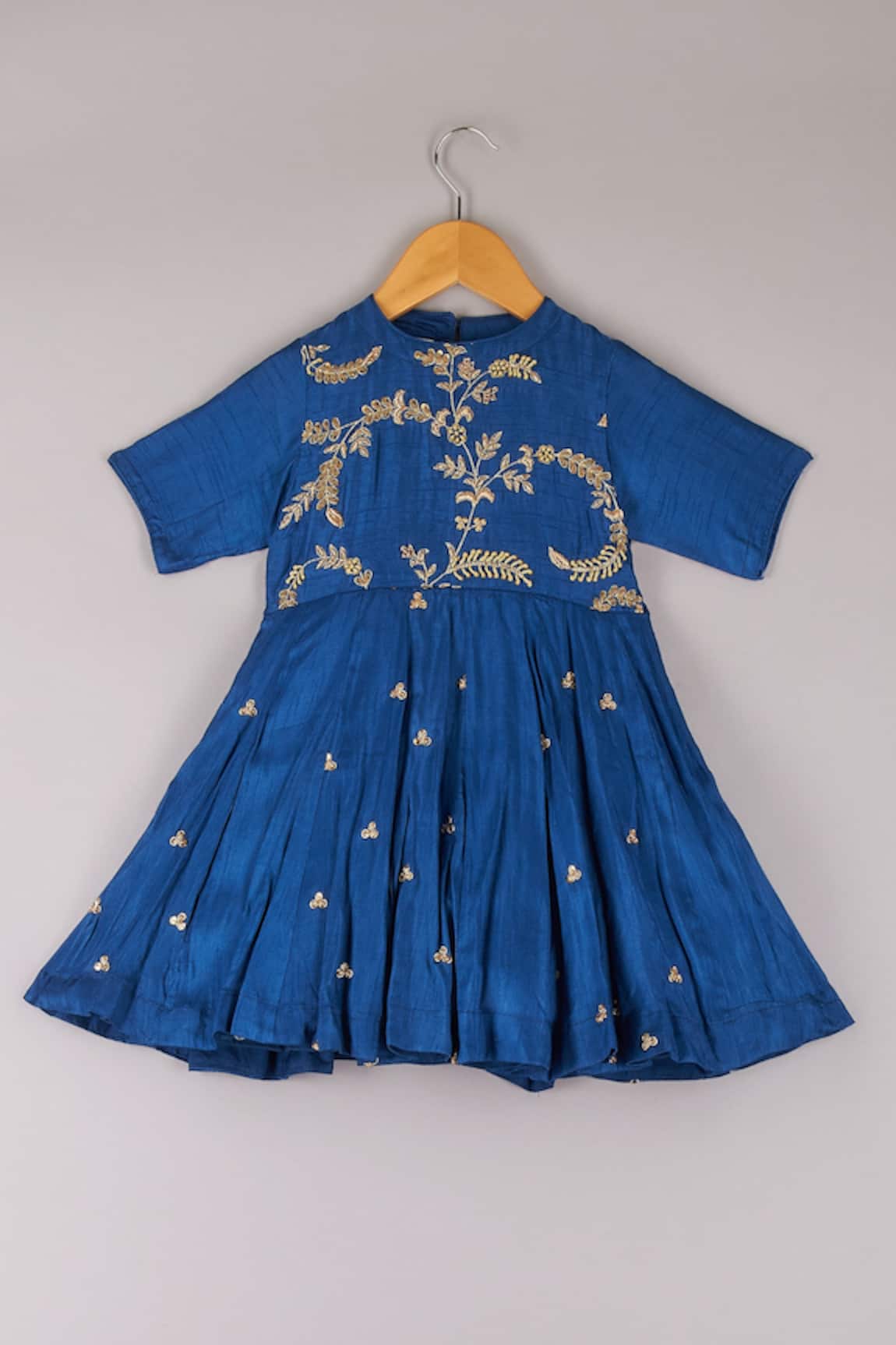 P & S CO Zari Embroidered Dress 