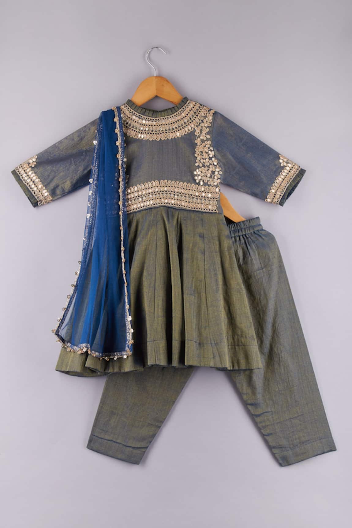 P & S CO Gota Work Anarkali Set