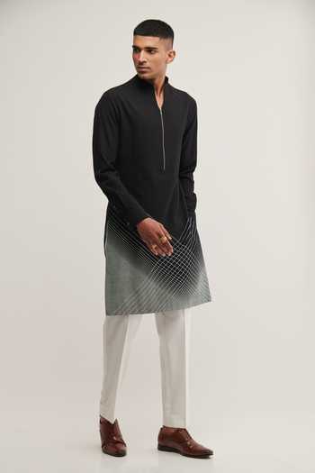 Dhruv Vaish Handloom Printed Kurta Set 