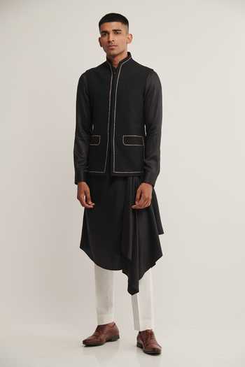 Dhruv Vaish Handloom Cotton Jawahar Jacket