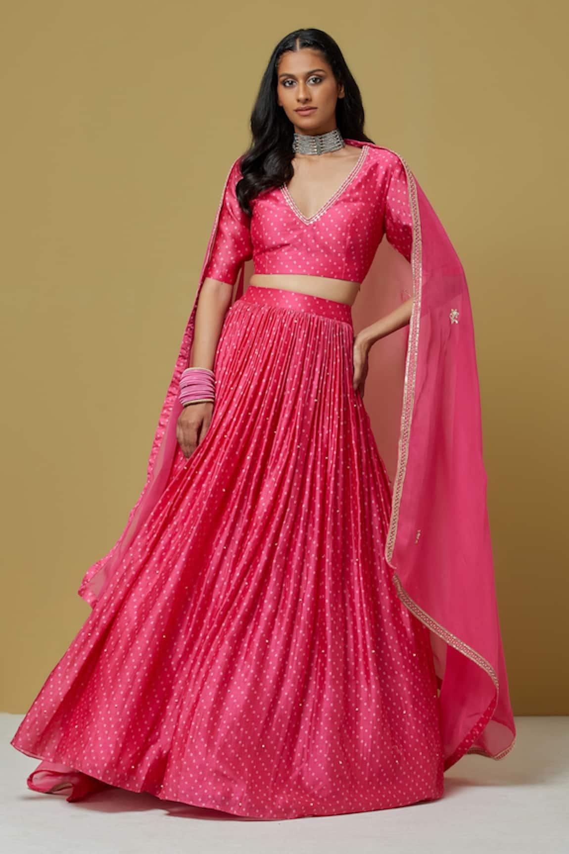 Ikshita Choudhary Chanderi Printed Blouse