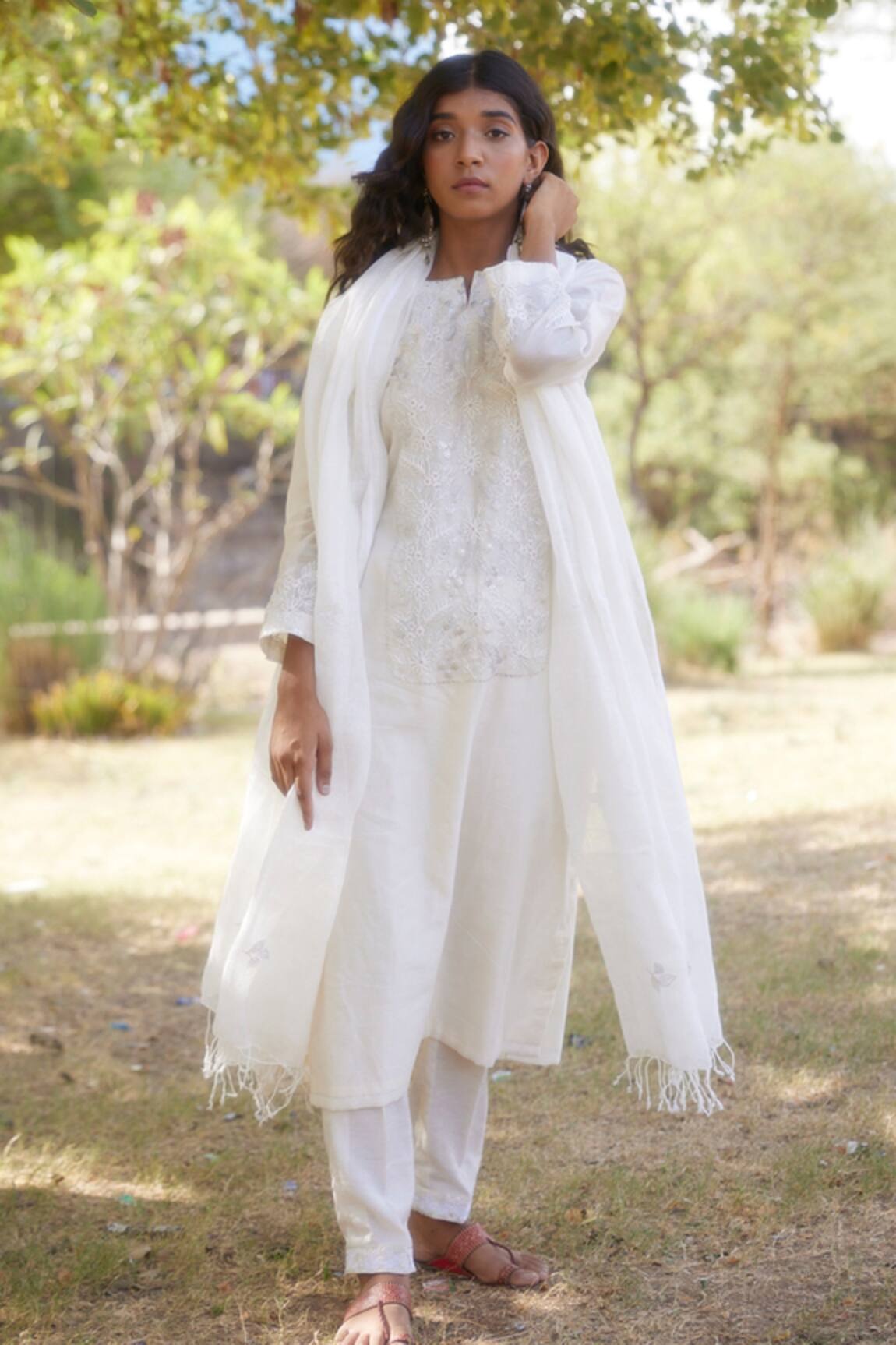 Apeksha Jain Label Chanderi Kurta Set