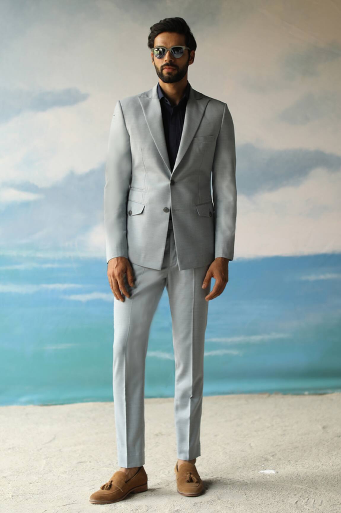 Philocaly Mist Wool Blazer