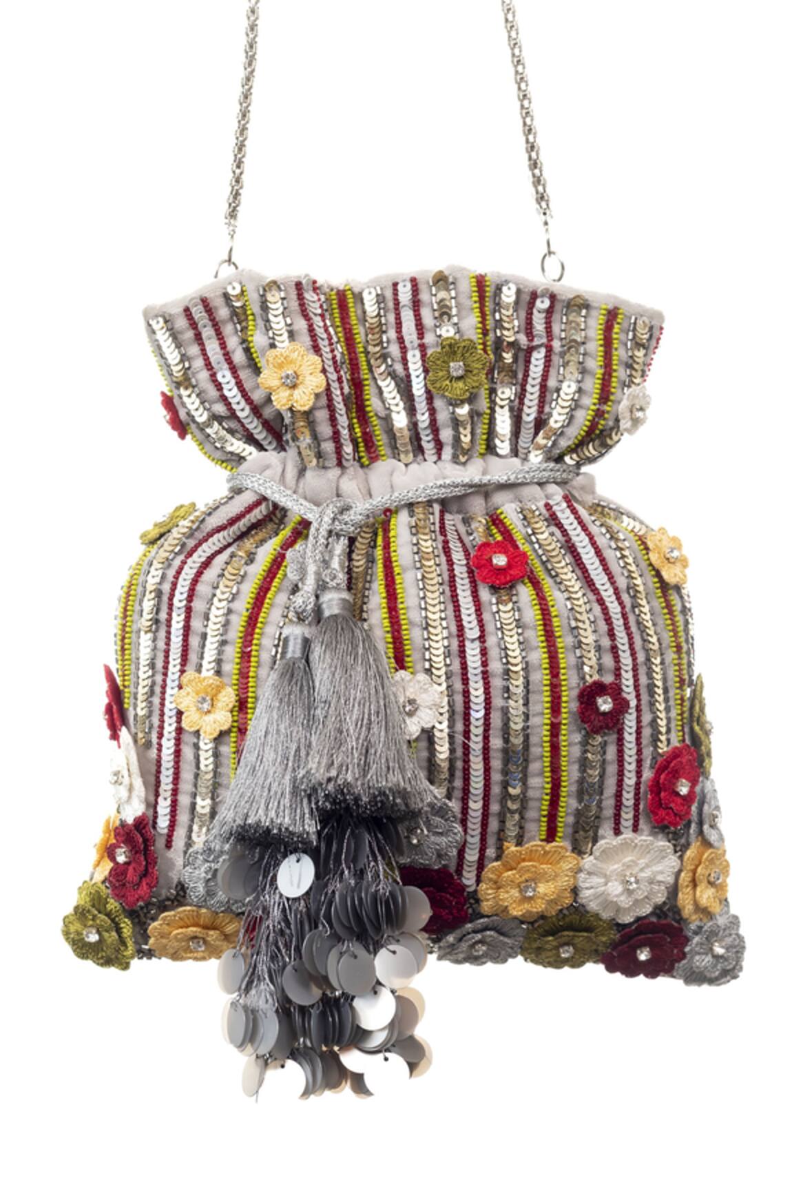 SG Collection By Sonia Gulrajani Bloom Embroidered Potli