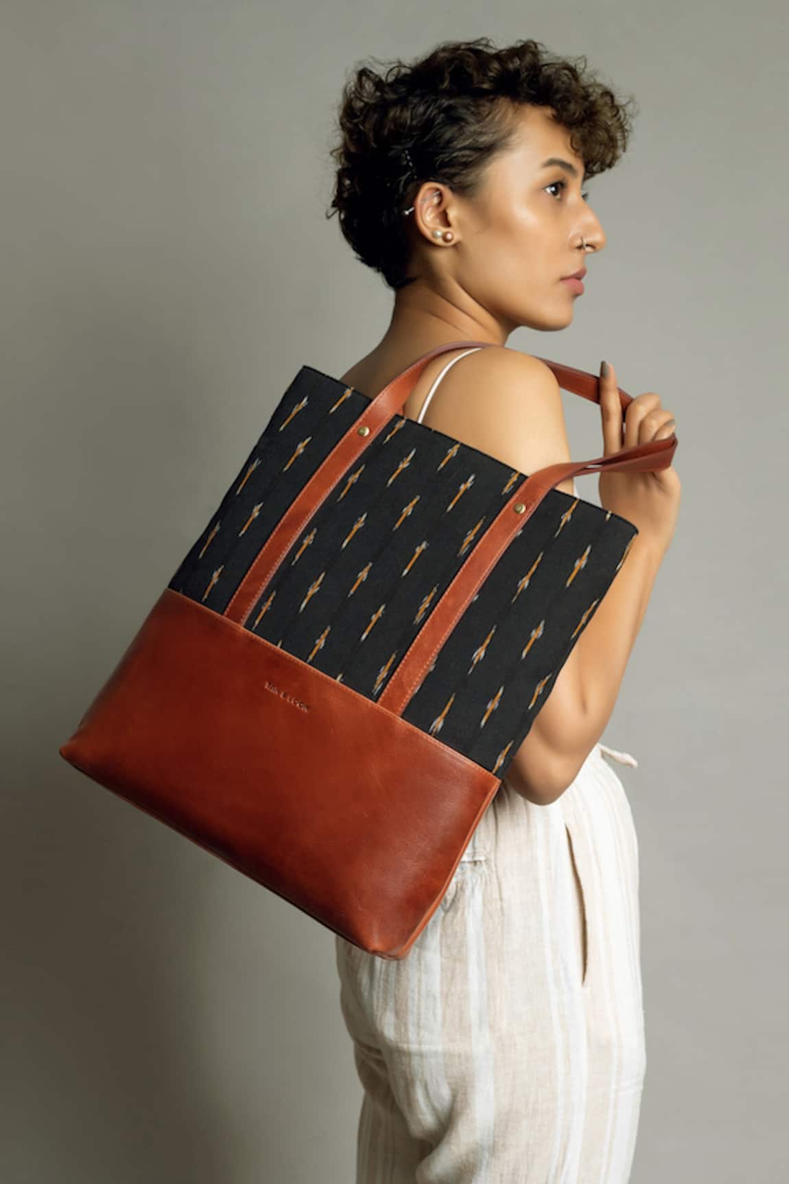 Tan & Loom Ikat Tote Bag