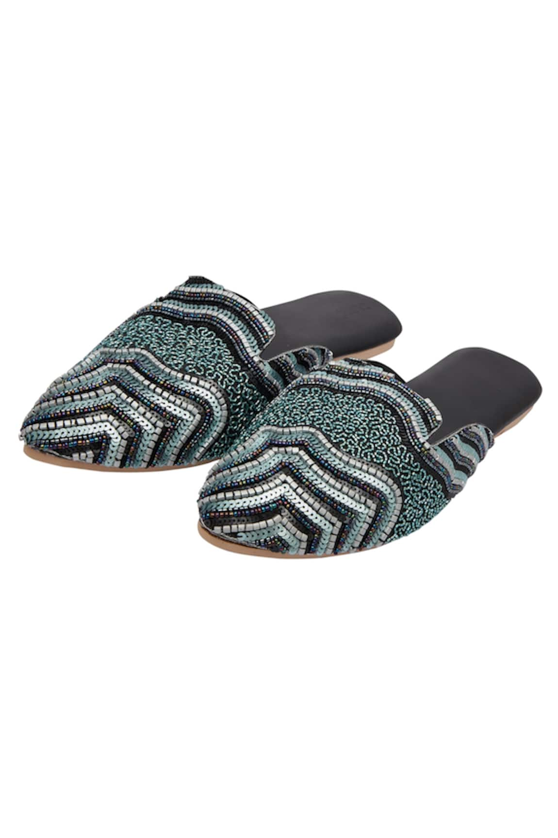 Durvi Persian Gulf Embellished Mules