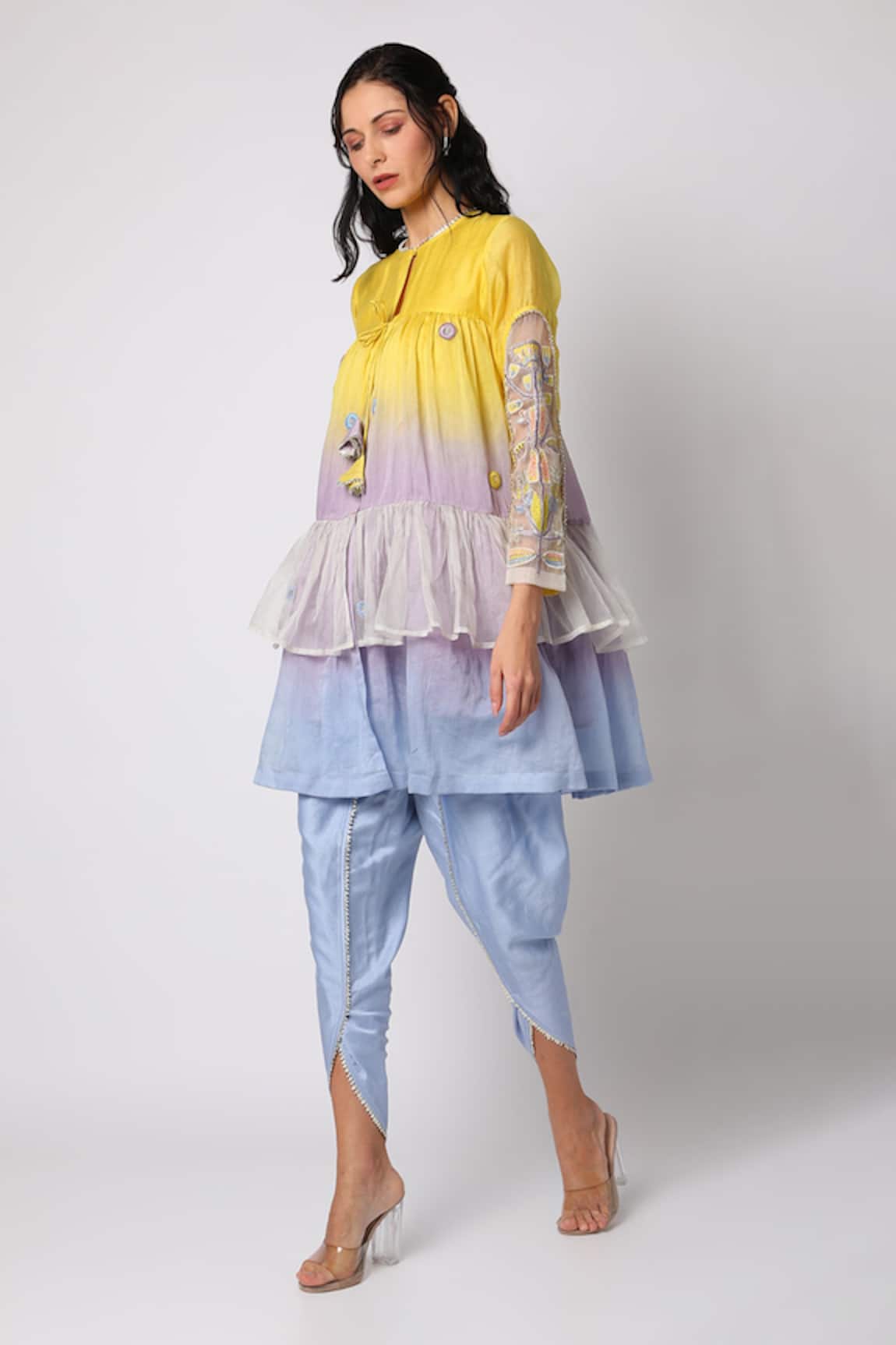 Leela By A Ombre Kurta & Dhoti Pant Set 