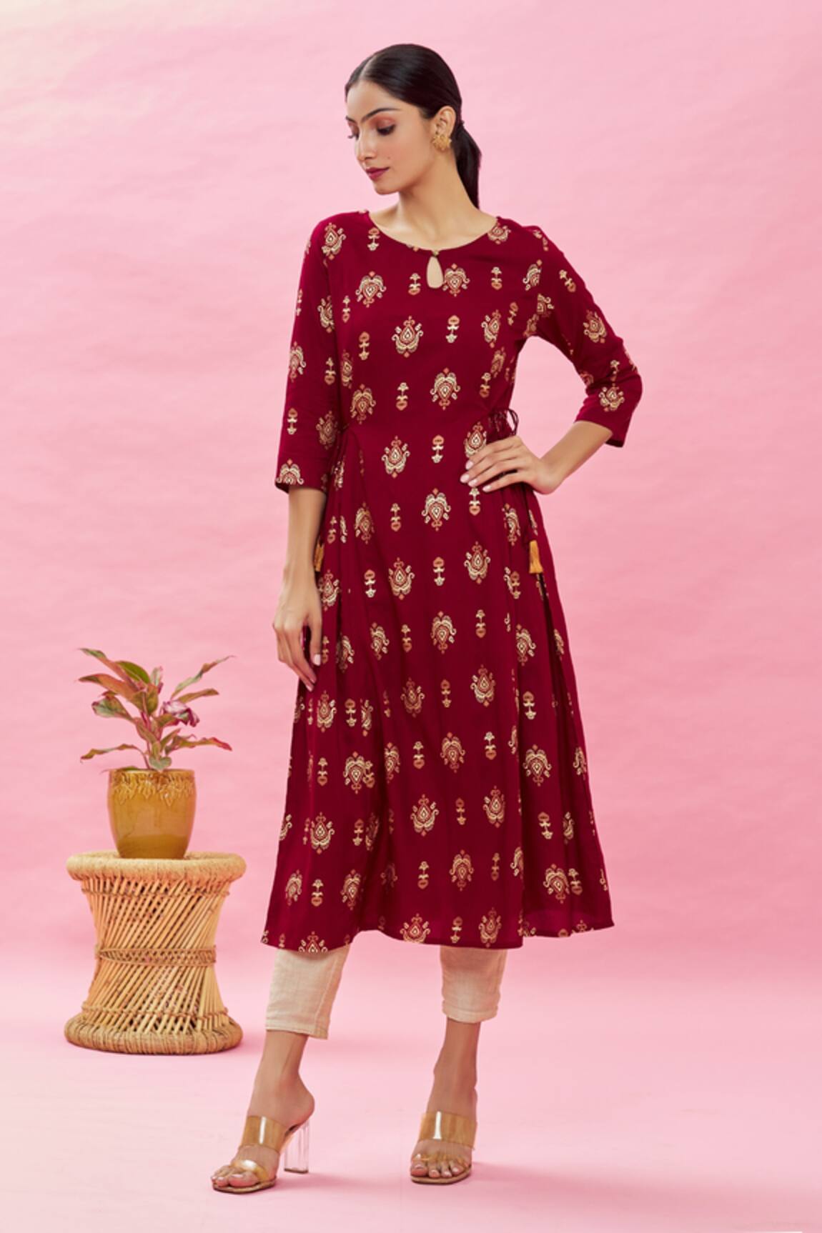 Naintara Bajaj Geometric Print Kurta