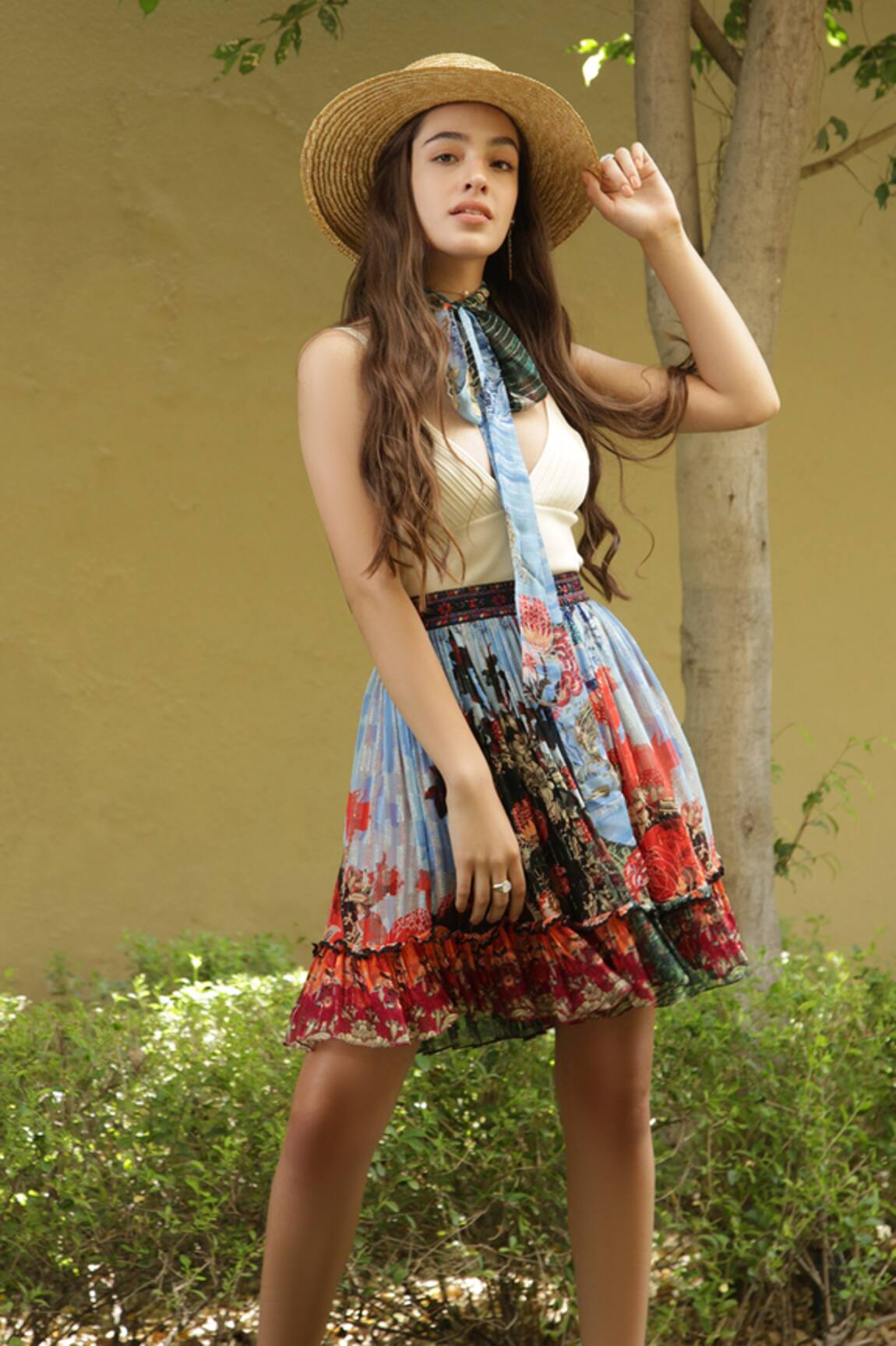 Bhanuni By Jyoti Floral Sea Printed Skirt 