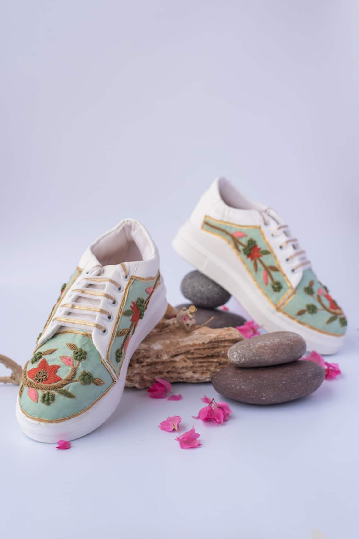 The Saree Sneakers Zardozi Embroidered Sneakers