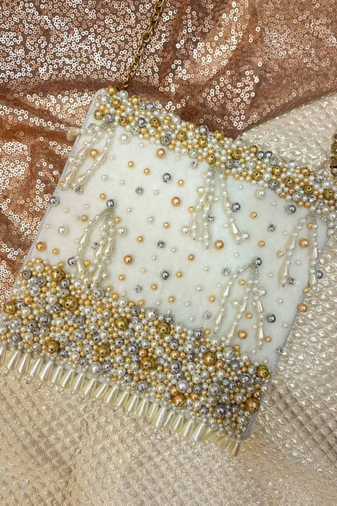 Fuchsia by aashaka mehta Grande Pearl Sling Bag 