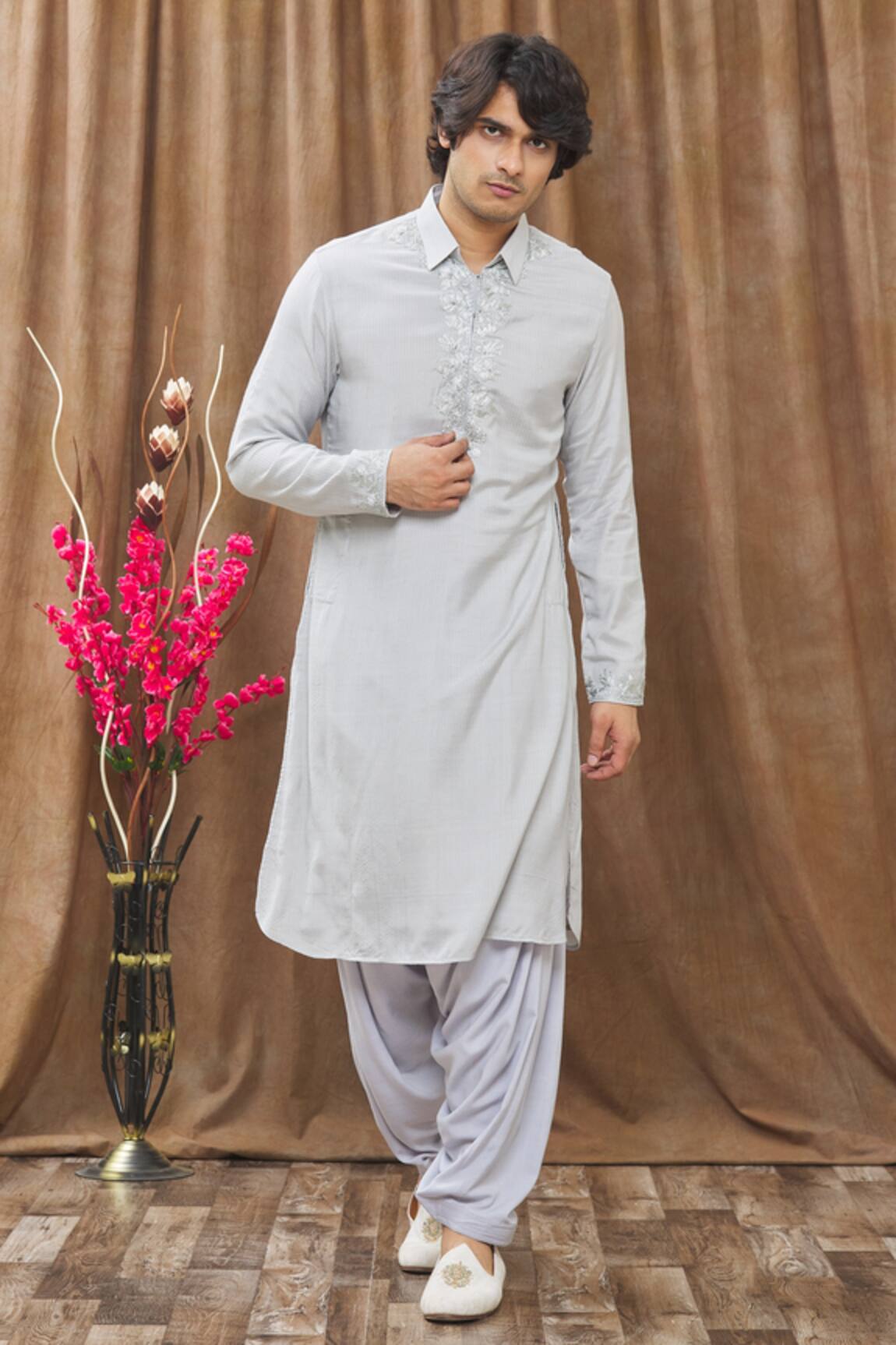 Soniya G Handloom Silk Kurta & Salwar Set