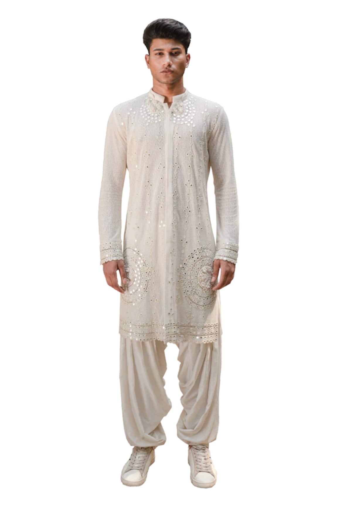 Ankur J Preet Mirror Work Kurta Set