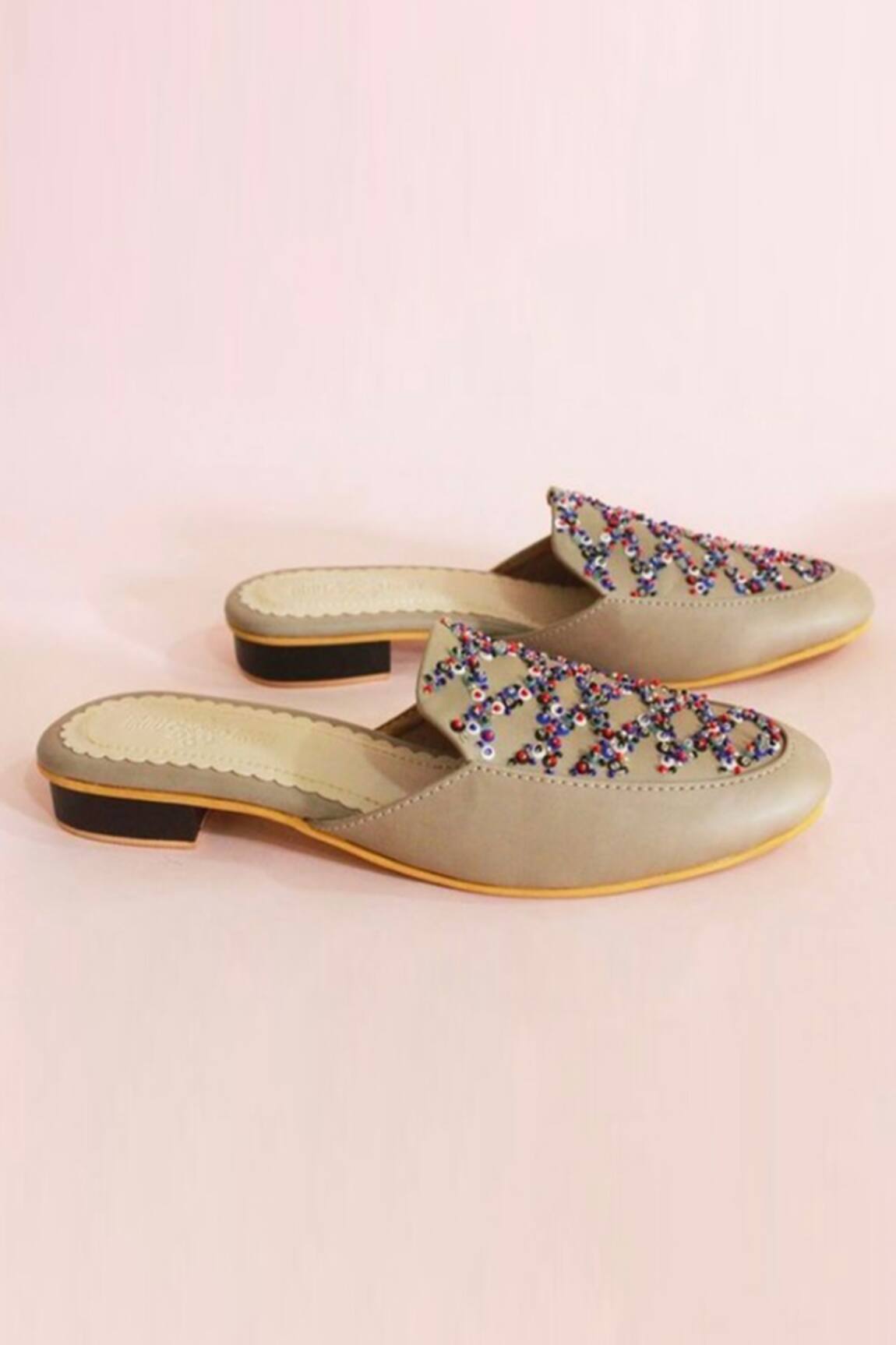 THE FROU FROU STUDIO Ember Embroidered Mules