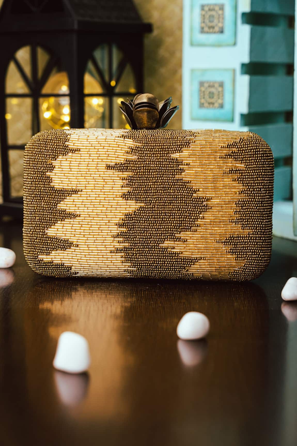 NR By Nidhi Rathi Embroidered Clutch 