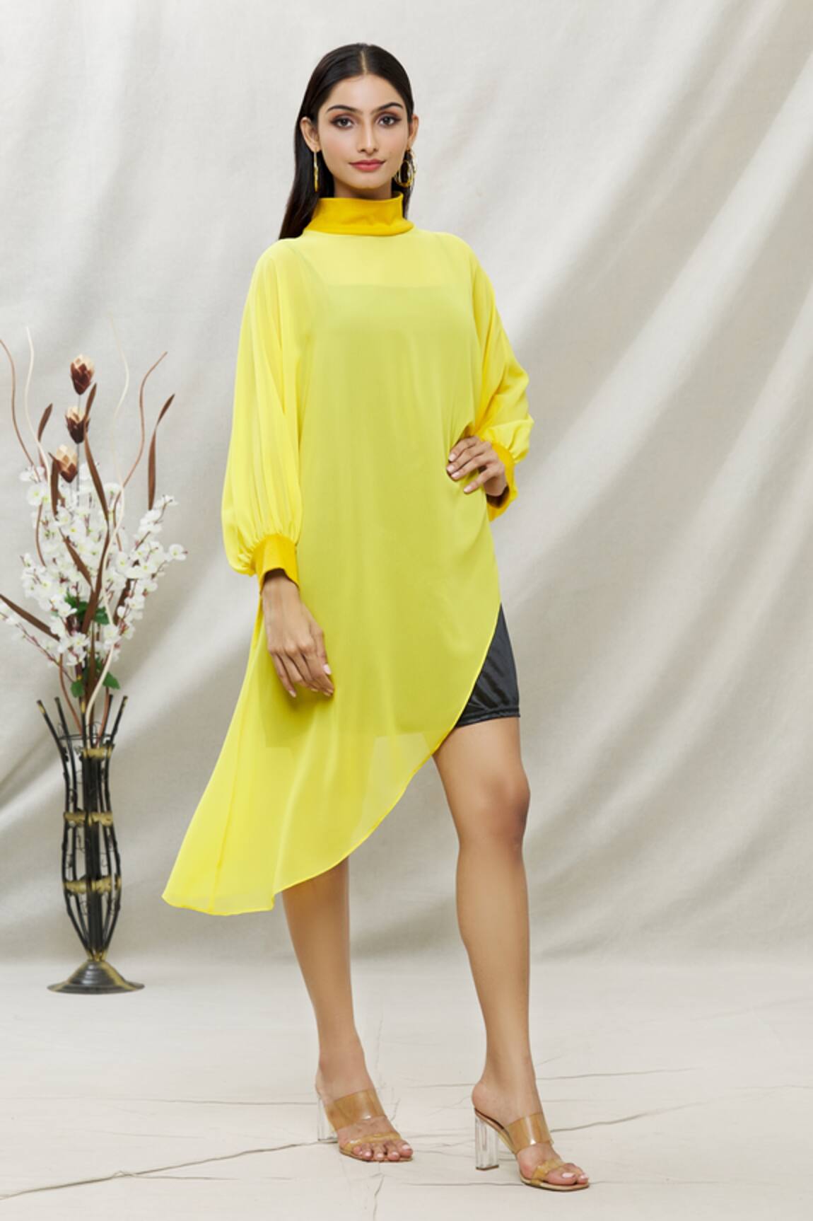 Kommal Sood High Neck Dress With Inner 