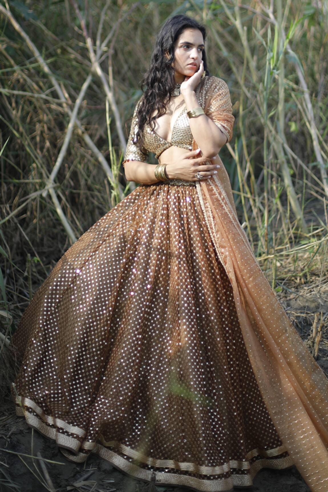 Cedar & Pine Sequin Embroidered Lehenga Set