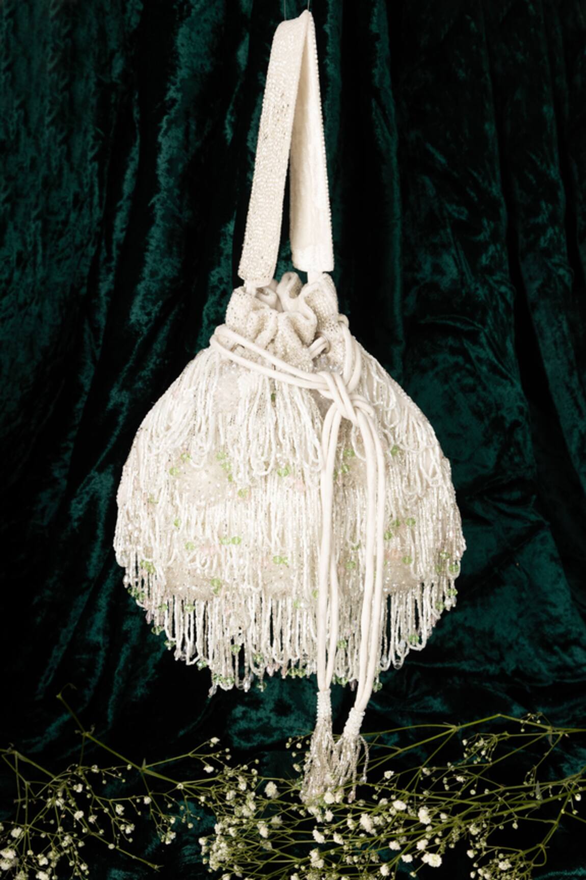 Ara Studio Velvet Embellished Potli