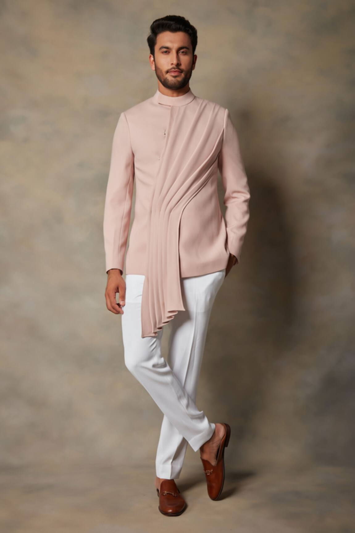 Gargee Designers Draped Bandhgala Set