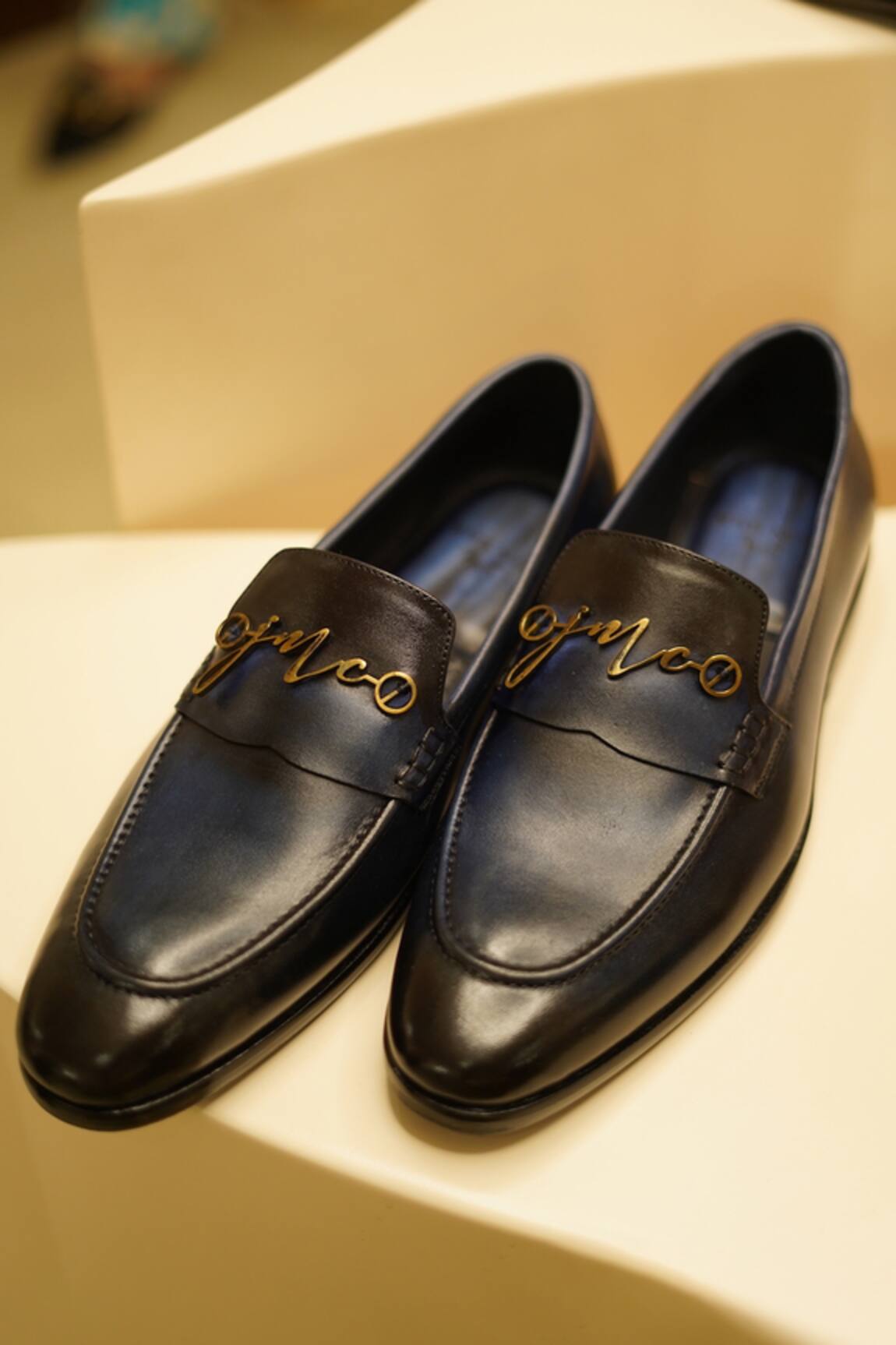 Jatin Malik Leather Double Tone Shoes 