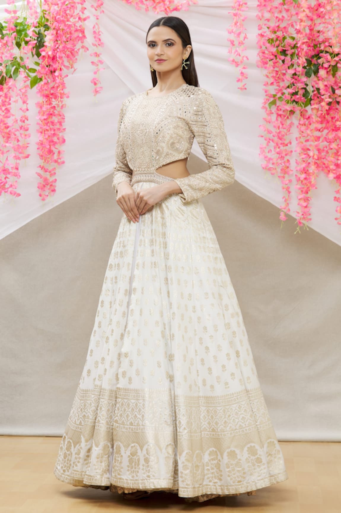 Neha Mehta Couture Zardozi Embroidered Gown