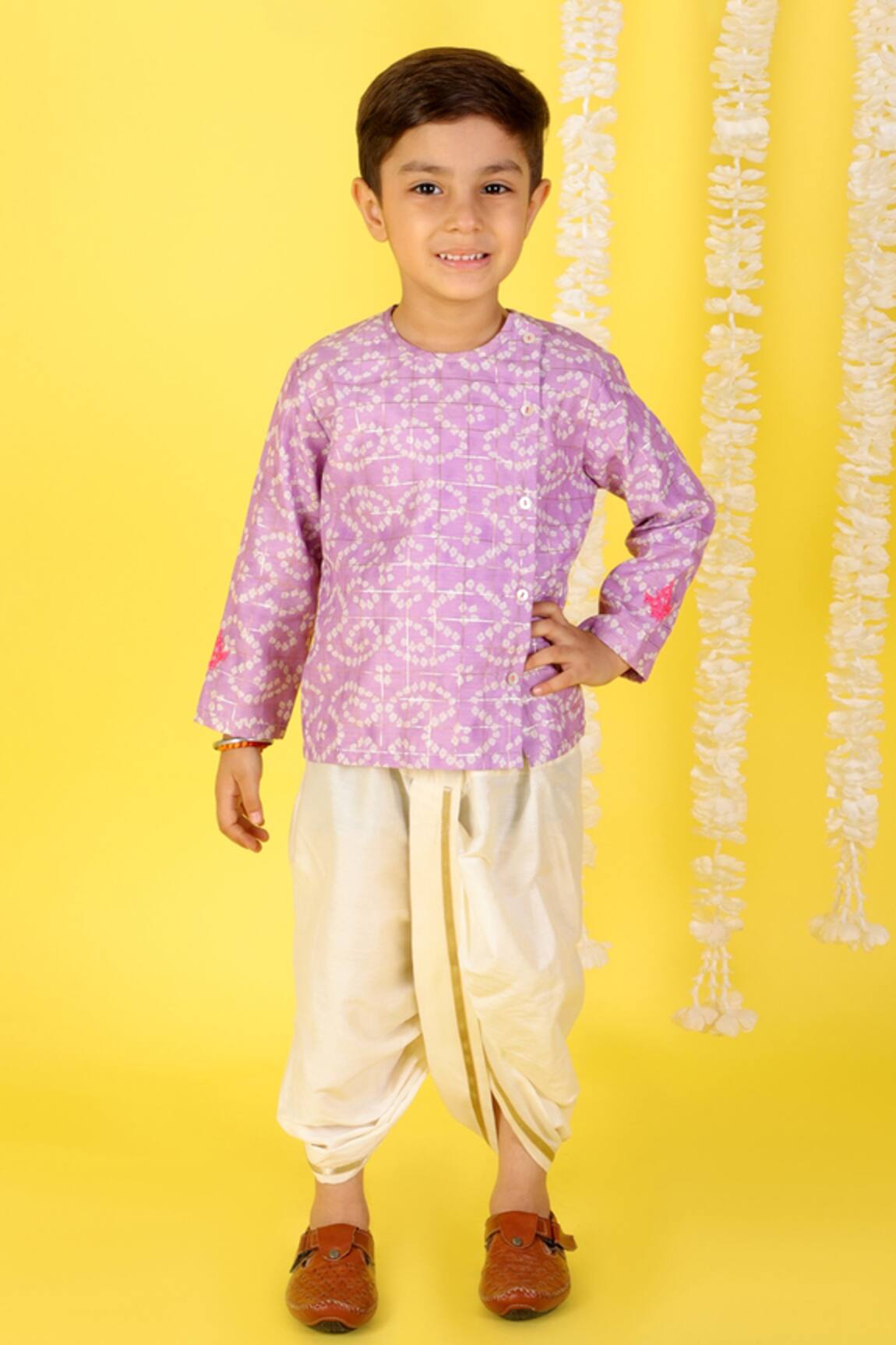 Lil Drama Printed Kurta & Dhoti Pant Set